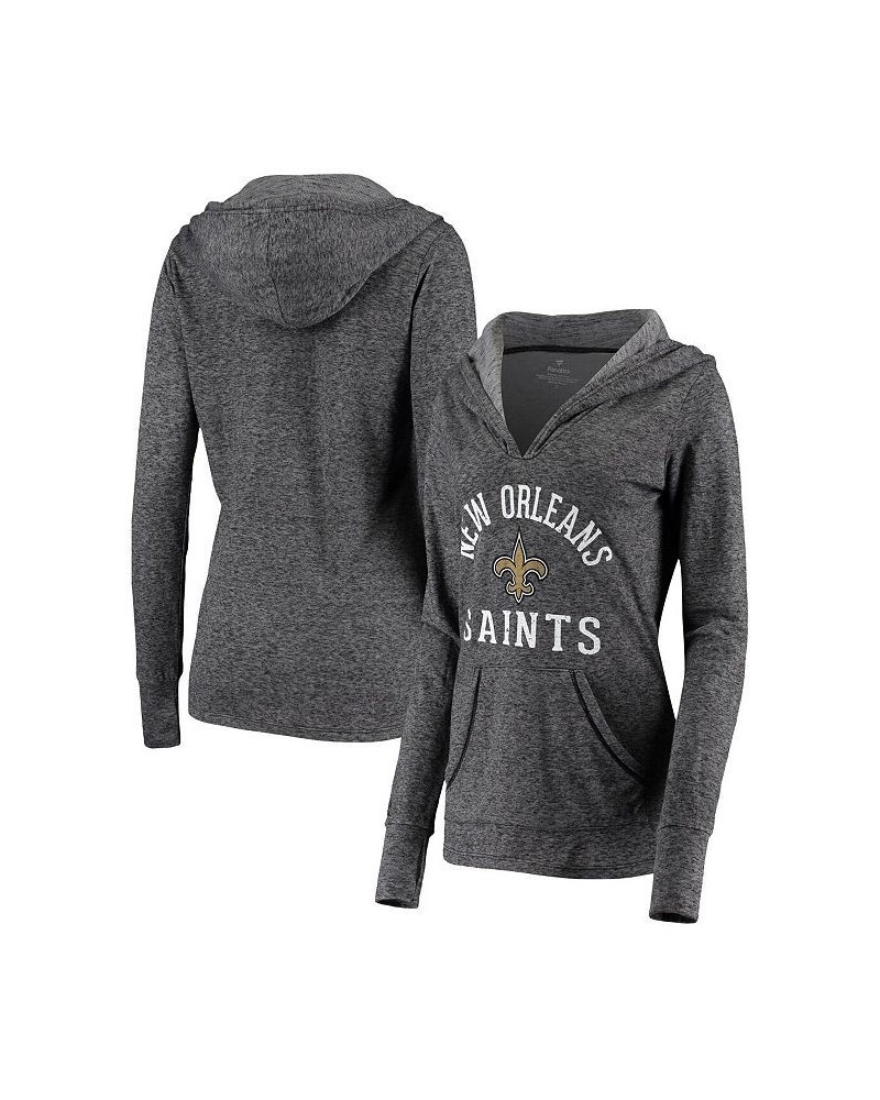 Women's Branded Black New Orleans Saints Doubleface Slub Pullover Hoodie Black $40.14 Sweatshirts