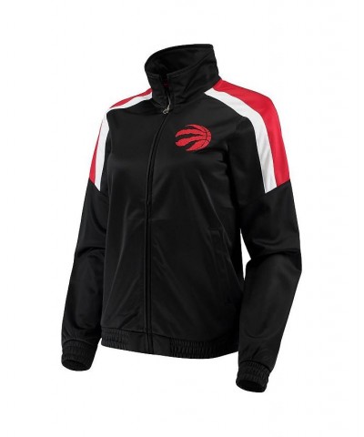 Women's Black Toronto Raptors Jump Shot Full-Zip Track Jacket Black $37.25 Jackets