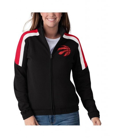 Women's Black Toronto Raptors Jump Shot Full-Zip Track Jacket Black $37.25 Jackets