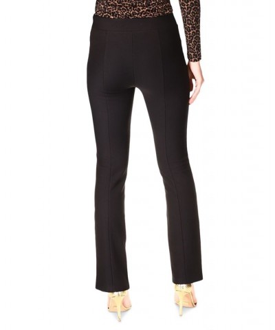 Women's Faux-Wrap Top & Slit Pants Black $45.05 Outfits