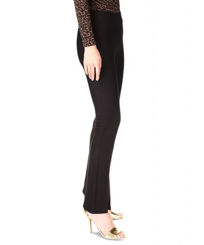 Women's Faux-Wrap Top & Slit Pants Black $45.05 Outfits