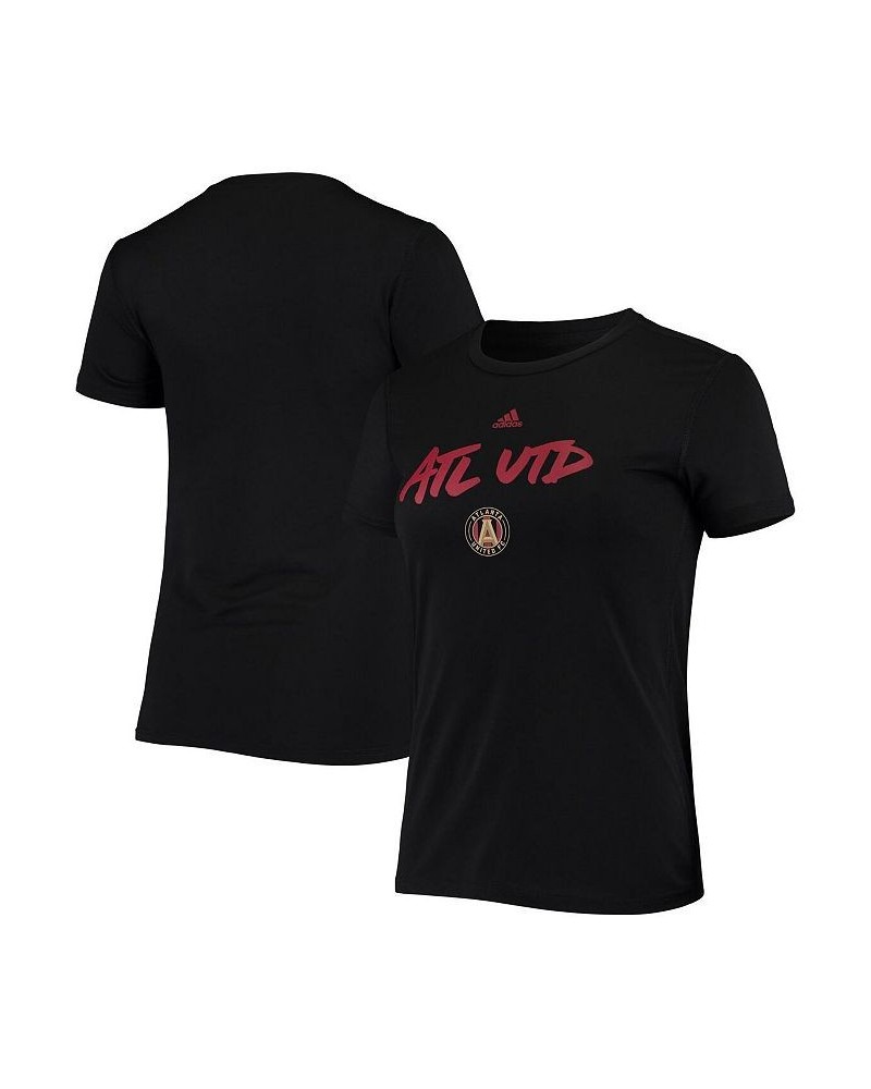 Women's Black Atlanta United FC Wordmark Goals T-shirt Black $23.39 Tops