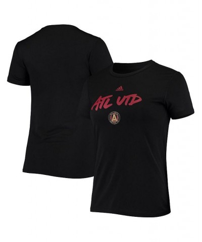 Women's Black Atlanta United FC Wordmark Goals T-shirt Black $23.39 Tops