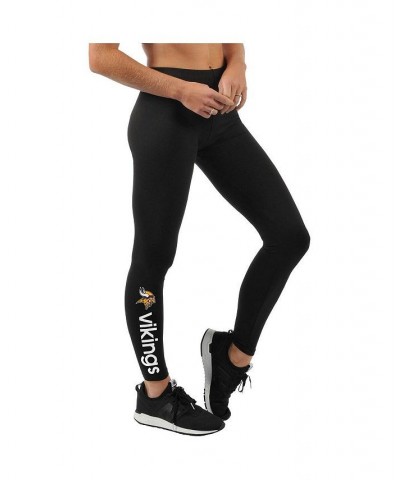 Women's Black Minnesota Vikings Post Season Leggings Black $18.90 Pants