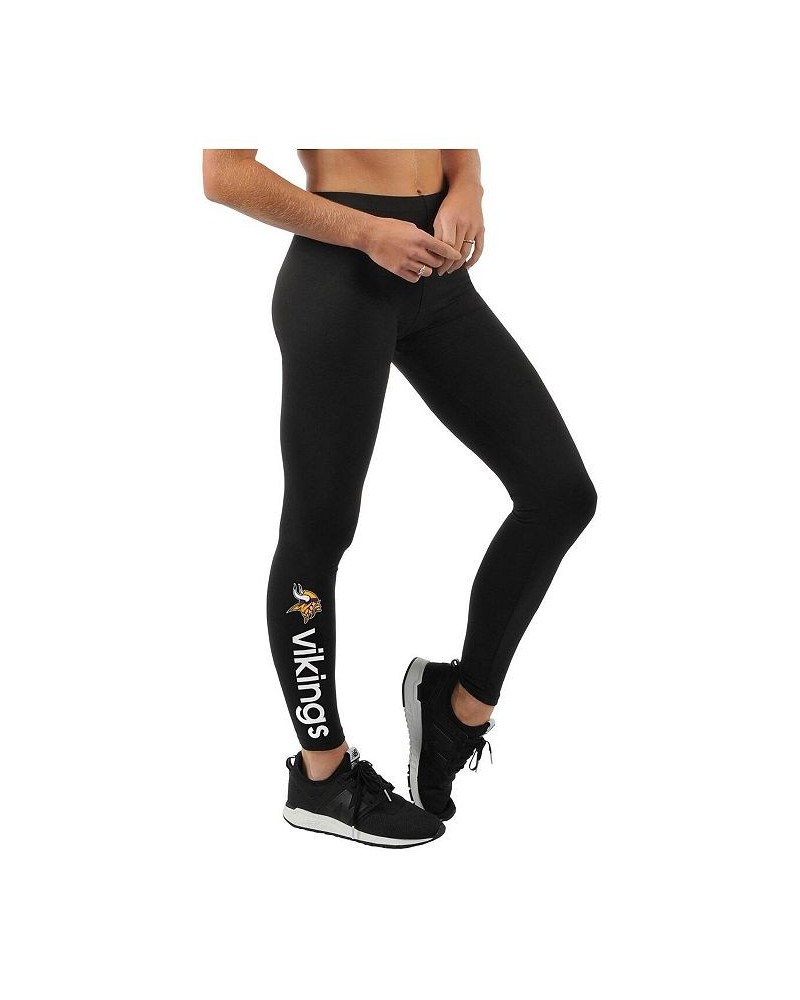 Women's Black Minnesota Vikings Post Season Leggings Black $18.90 Pants