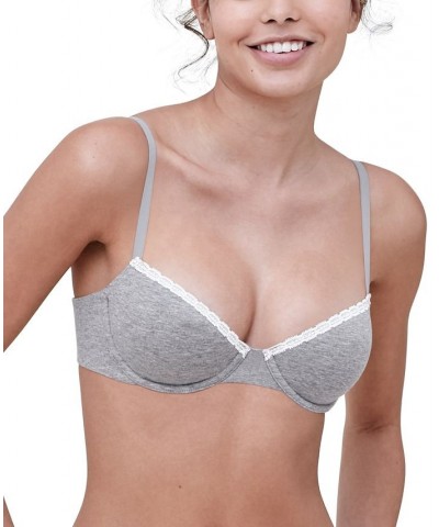 Women's Adorned Underwire Bra 324211 Heather Grey/ivory $30.08 Bras