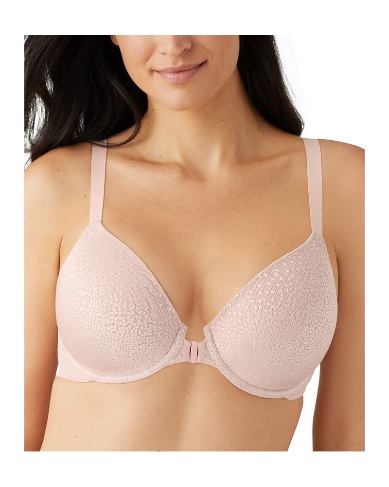 Women's Back Appeal Front Close Contour T-Shirt Bra 853403 Pink $44.52 Bras