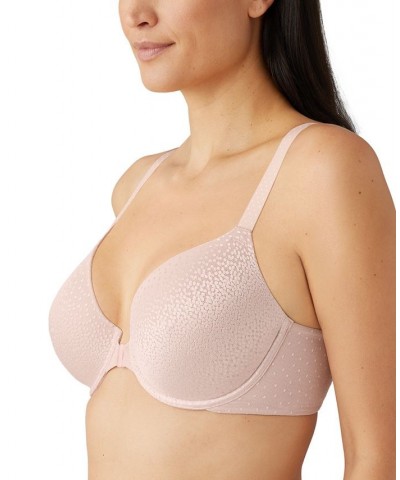 Women's Back Appeal Front Close Contour T-Shirt Bra 853403 Pink $44.52 Bras