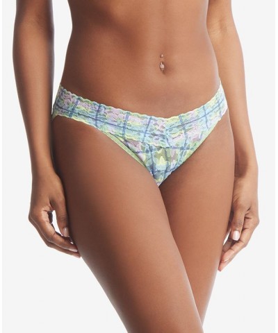 Women's Printed Daily Lace V-Kini Underwear Hazy Morning $18.86 Panty