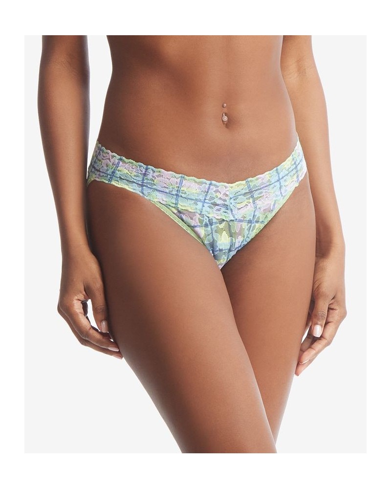 Women's Printed Daily Lace V-Kini Underwear Hazy Morning $18.86 Panty