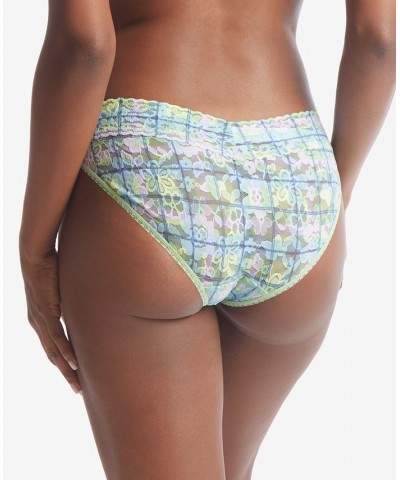 Women's Printed Daily Lace V-Kini Underwear Hazy Morning $18.86 Panty