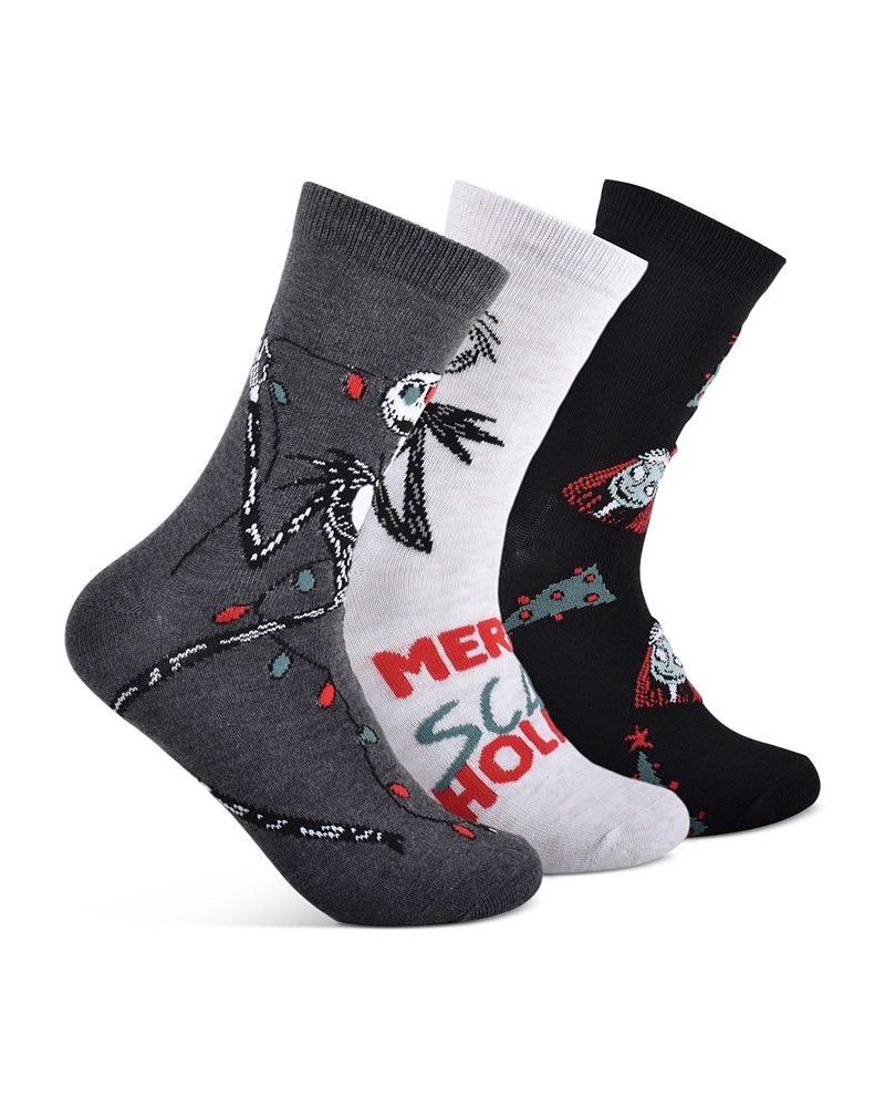 3-Pk. Merry Scary Crew Socks Charcoal Heather, Ivory, Black $15.00 Socks