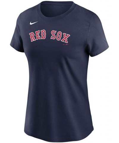 Women's Navy Boston Red Sox Wordmark T-shirt Navy $22.50 Tops