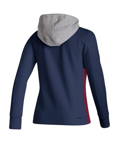 Women's Navy Washington Capitals Skate Lace AEROREADY Pullover Hoodie Navy $40.85 Sweatshirts