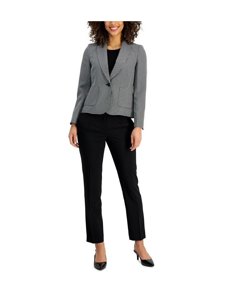 Women's Slim-Leg Pantsuit Regular & Petite Sizes Black/white $42.90 Suits