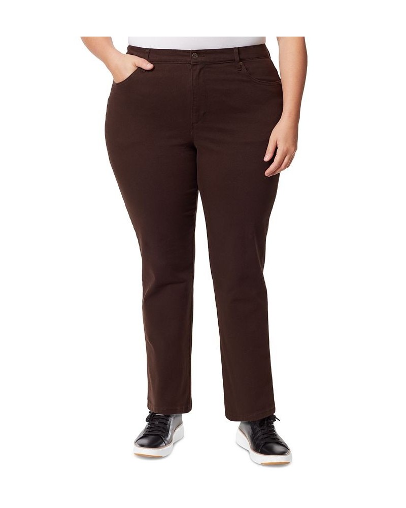 Women's Plus Amanda Average Length Jean Coffee Roast $18.23 Jeans