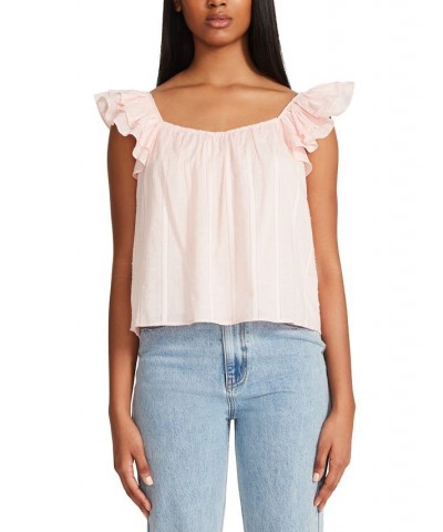 Women's Head Over Heels Cotton Top Pink $16.51 Tops