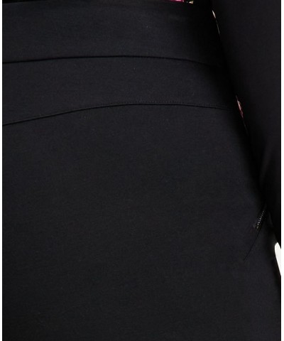 Plus Size High Rise Pull-On Straight-Leg Pants Deep Black $29.85 Pants