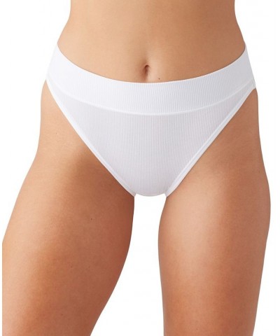 Women's Balancing Act High-Cut Brief Underwear 871349 White $16.24 Panty