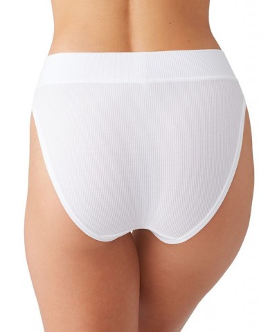 Women's Balancing Act High-Cut Brief Underwear 871349 White $16.24 Panty