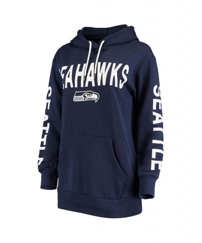 Women's College Navy Seattle Seahawks Extra Point Pullover Hoodie Navy $26.84 Sweatshirts