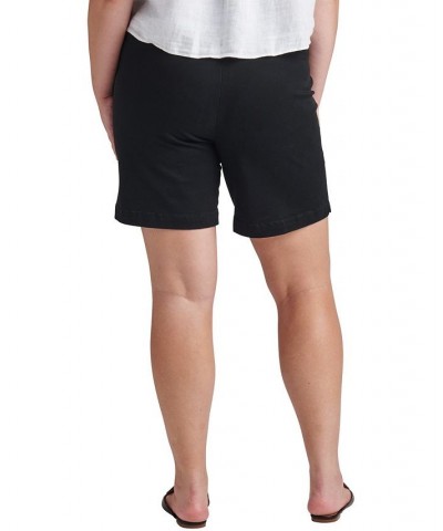 Plus Size Maddie Mid Rise Shorts Black $19.50 Shorts