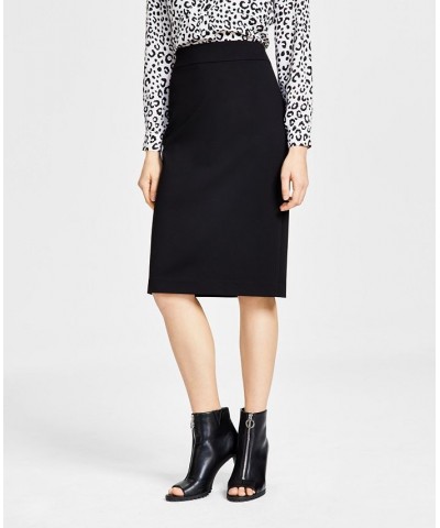 Women's Pull-On Pencil Skirt Black $26.45 Skirts