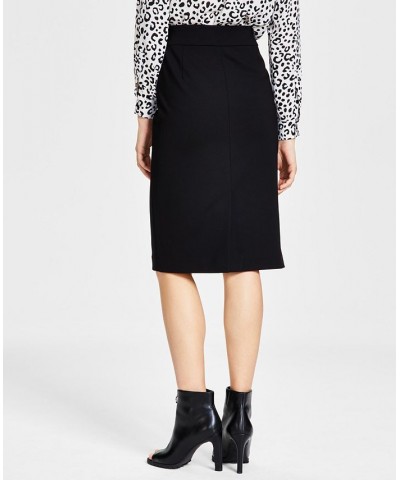 Women's Pull-On Pencil Skirt Black $26.45 Skirts