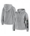 Women's Heathered Gray New Orleans Saints Full-Zip Hoodie Heathered Gray $33.58 Sweatshirts