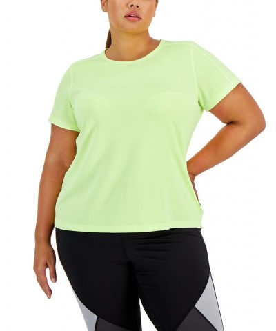 Plus Size Birdseye Mesh T-Shirt Barbell $11.25 Tops