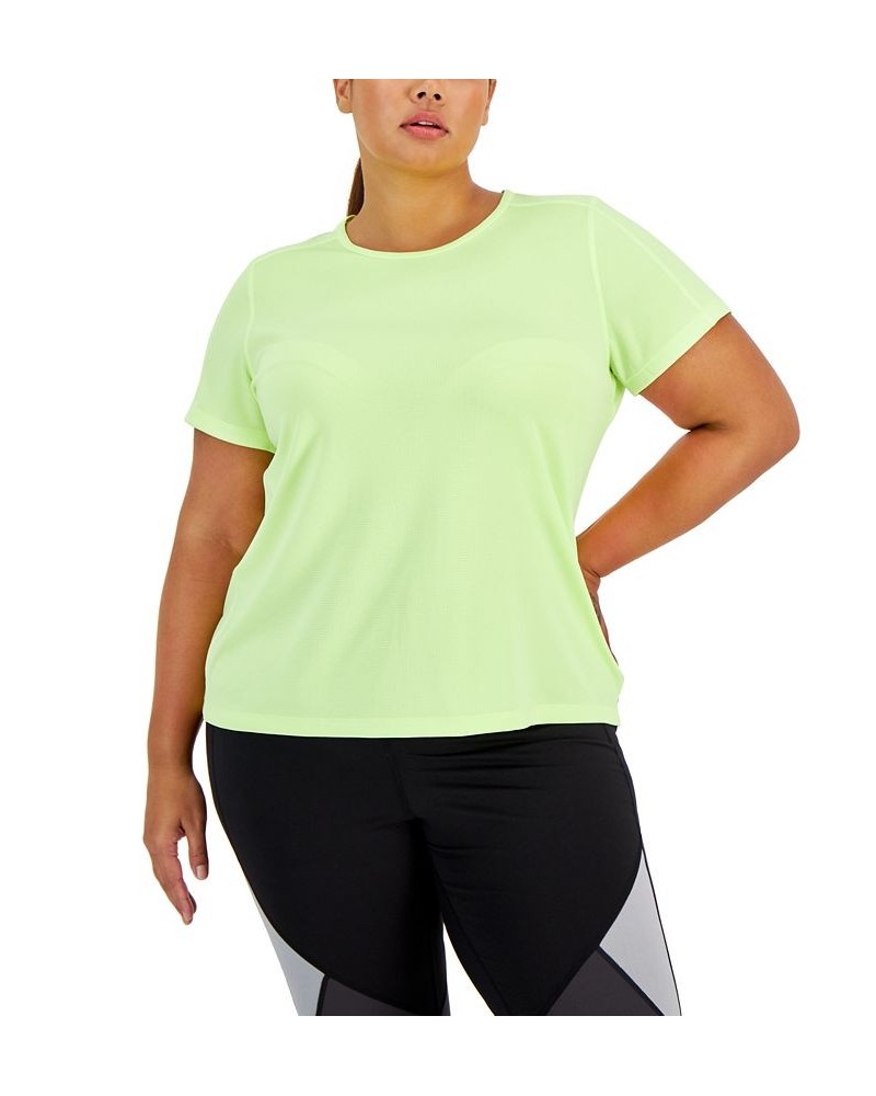 Plus Size Birdseye Mesh T-Shirt Barbell $11.25 Tops