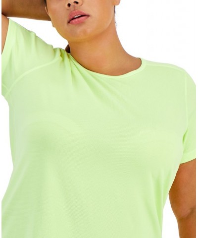 Plus Size Birdseye Mesh T-Shirt Barbell $11.25 Tops