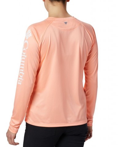 Women's PFG Tidal Tee II Omni-Shade™ T-Shirt Tiki Pink, White Logo $29.00 Tops