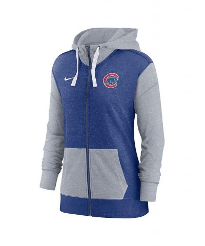 Women's Royal Chicago Cubs Full-Zip Hoodie Royal $37.80 Sweatshirts