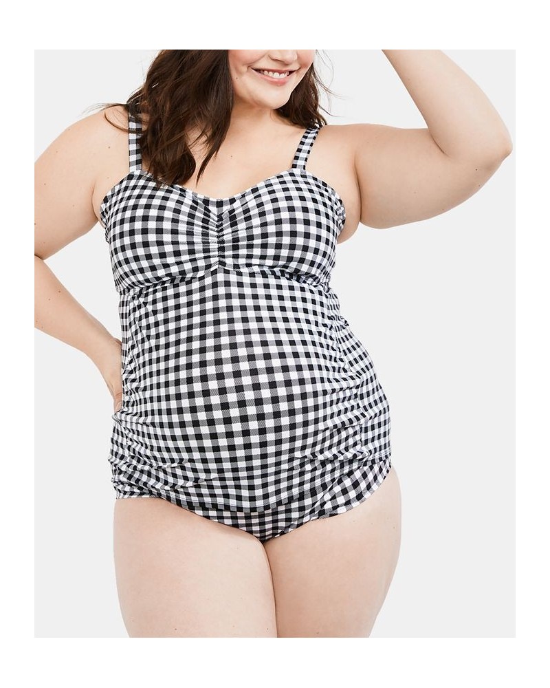 Beach Bump™ Plus Size Ruched Maternity UPF 50+ Tankini Swimsuit Multi $28.38 Swimsuits