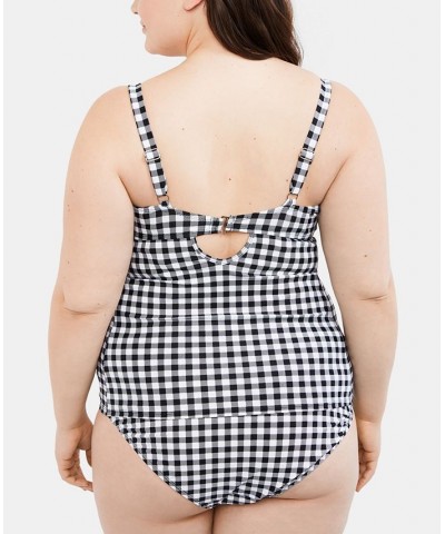 Beach Bump™ Plus Size Ruched Maternity UPF 50+ Tankini Swimsuit Multi $28.38 Swimsuits