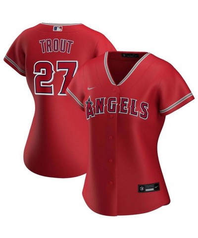 Women's Mike Trout Red Los Angeles Angels Alternate Replica Player Jersey Red $62.35 Jersey