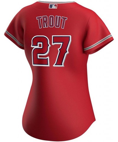 Women's Mike Trout Red Los Angeles Angels Alternate Replica Player Jersey Red $62.35 Jersey