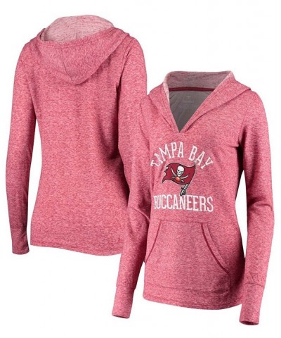 Women's Red Tampa Bay Buccaneers Doubleface Slub Pullover Hoodie Red $35.04 Sweatshirts