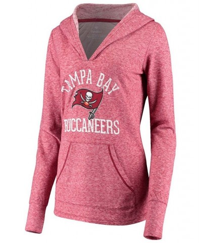 Women's Red Tampa Bay Buccaneers Doubleface Slub Pullover Hoodie Red $35.04 Sweatshirts