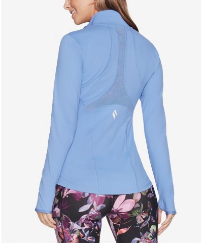 Gowalk Mesh-Back Zippered Jacket Peri $24.41 Jackets