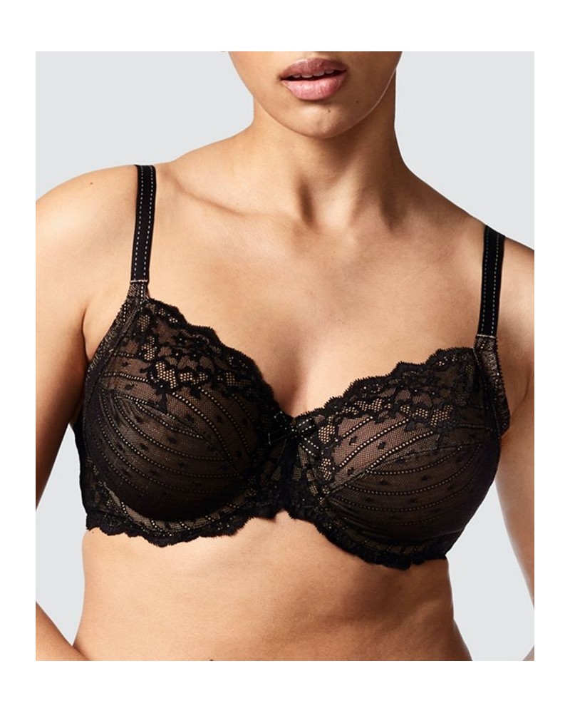 Rive Gauche Full Coverage Unlined Bra 3281 Online Only Black $30.77 Bras