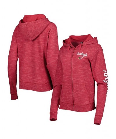 Women's Cardinal Arizona Cardinals Reverse Full-Zip Hoodie Cardinal $33.60 Sweatshirts