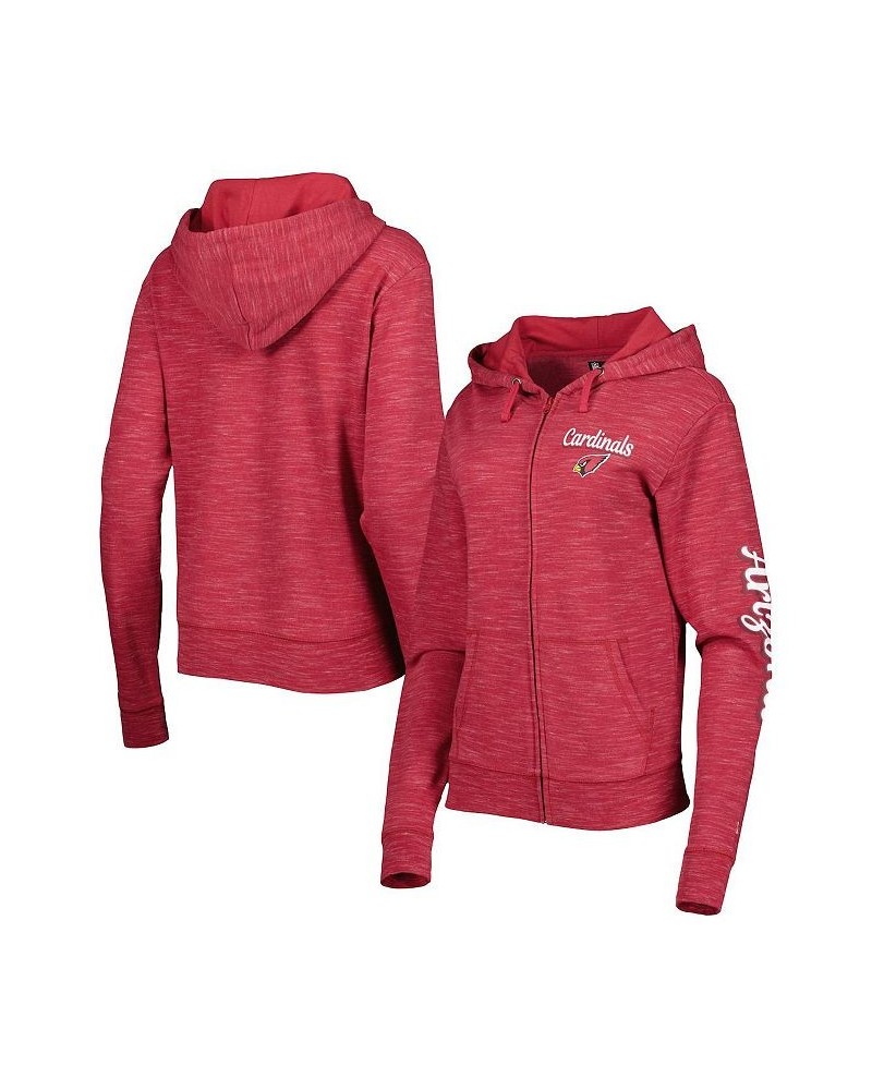 Women's Cardinal Arizona Cardinals Reverse Full-Zip Hoodie Cardinal $33.60 Sweatshirts