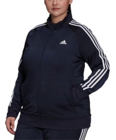 Women's 3-Stripe Tricot Track Jacket XS-4X Navy $21.01 Jackets