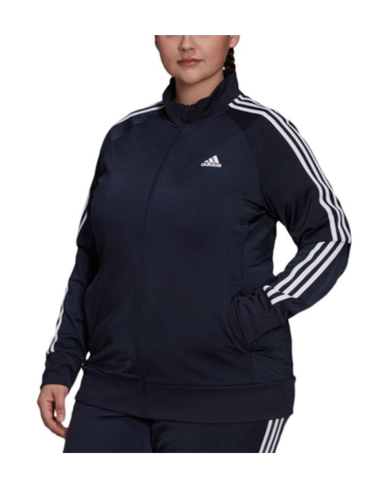 Women's 3-Stripe Tricot Track Jacket XS-4X Navy $21.01 Jackets