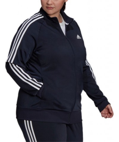 Women's 3-Stripe Tricot Track Jacket XS-4X Navy $21.01 Jackets