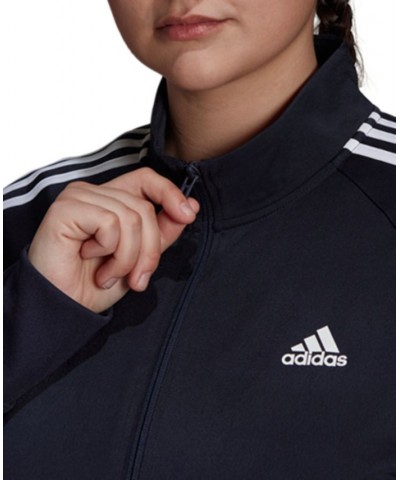 Women's 3-Stripe Tricot Track Jacket XS-4X Navy $21.01 Jackets