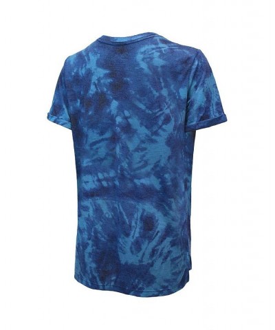 Women's Threads Blue New York Rangers Boyfriend Tie-Dye Tri-Blend T-shirt Blue $30.79 Tops