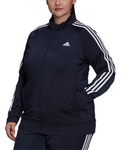 Women's 3-Stripe Tricot Track Jacket XS-4X Navy $21.01 Jackets